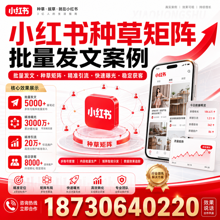 昭通小红书种草矩阵批量发文案例