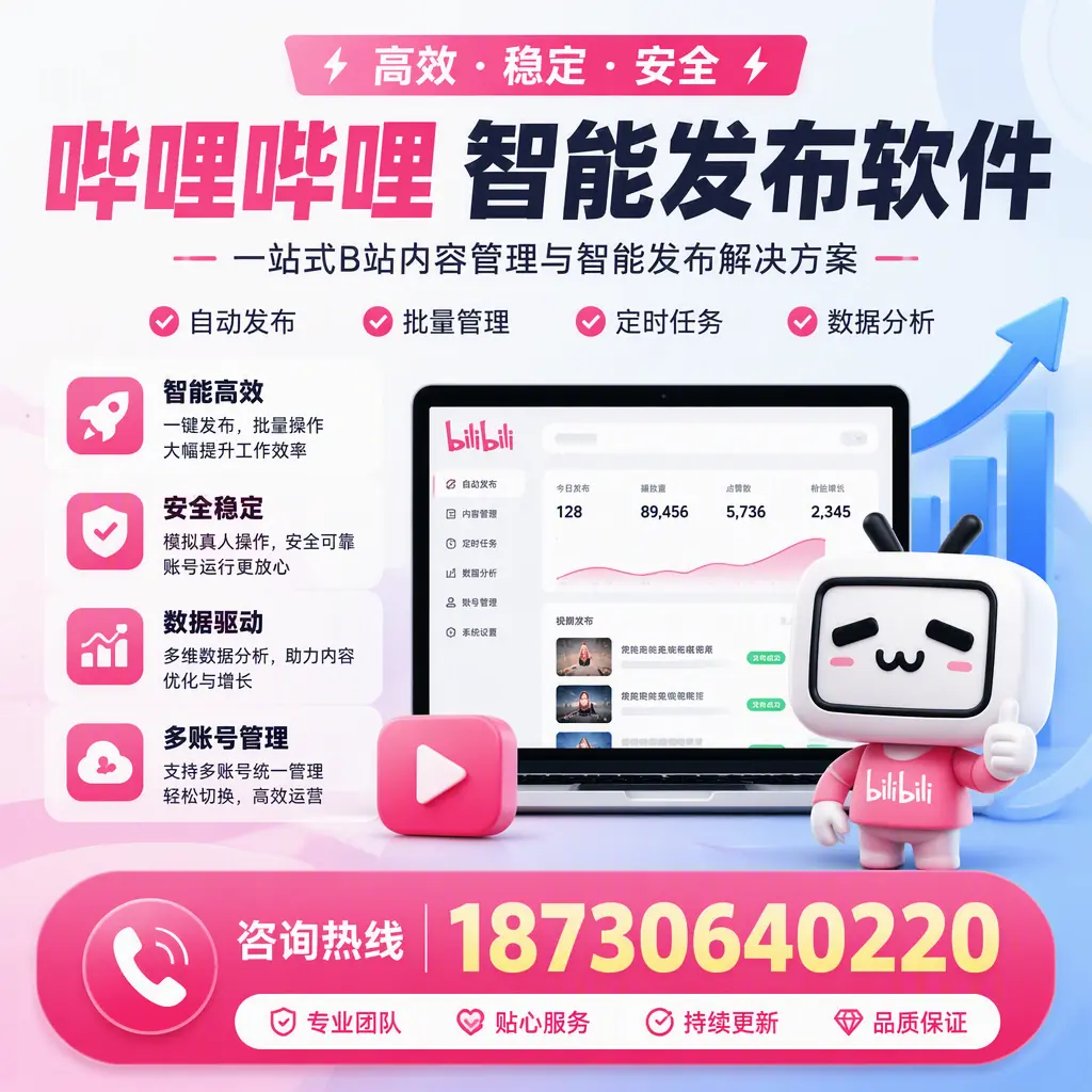 哔哩哔哩智能发布软件适用场景分析:在 昭通 的最佳实践