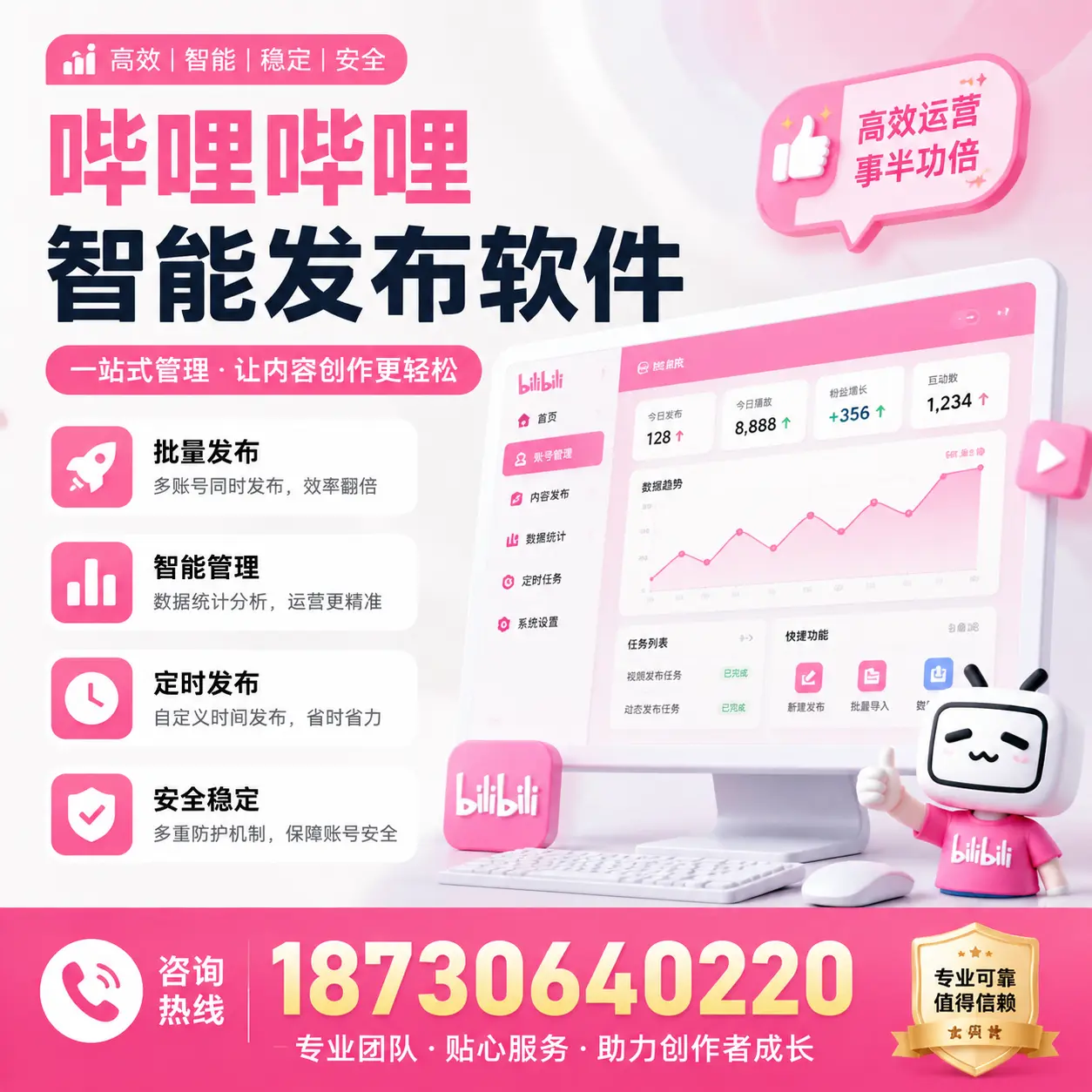 如何评估哔哩哔哩智能发布软件的ROI?昭通 企业必读